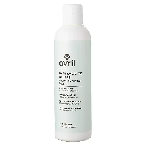 Base de limpeza facial neutra orgânica Avril 240ml
