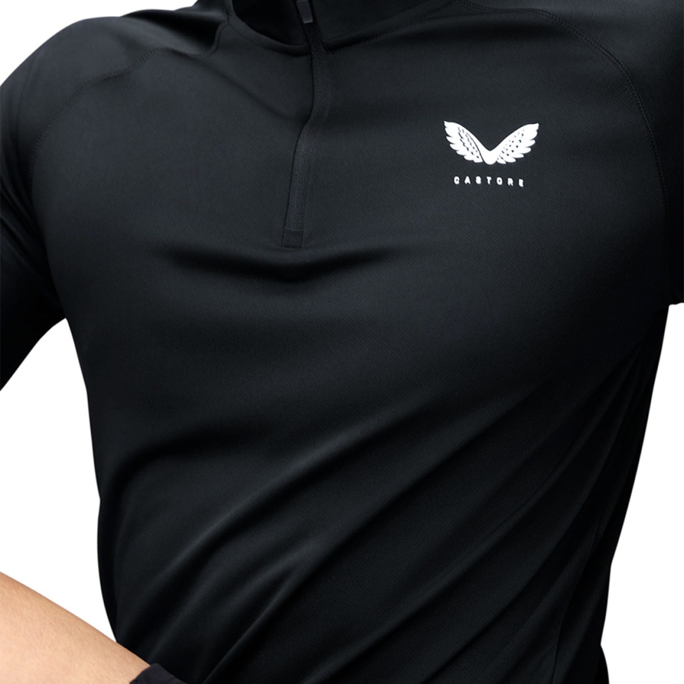Castore Adapt Trainingstrui 1/4-Zip Zwart Wit