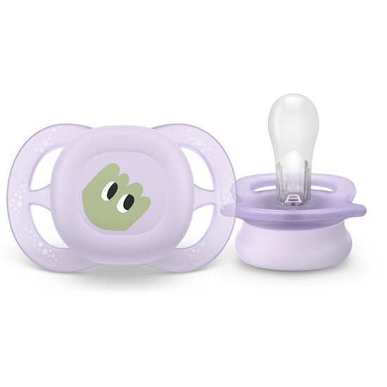 Lot de 2 sucettes ultra start imprimées   0-2 mois   de               Philips AVENT