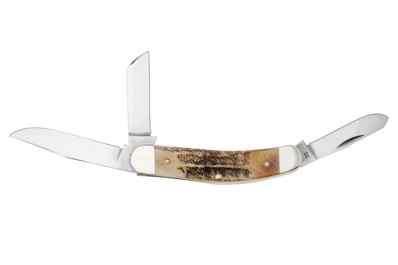 Case Sowbelly 65313 Case 6.5 BoneStag TB6.5339 SS zakmes, Tony Bose design