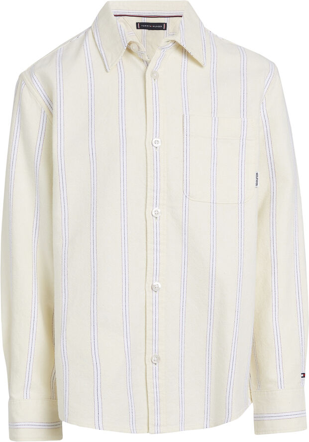 Tommy Hilfiger MONOTYPE STRIPES SHIRT LS Lemon zest