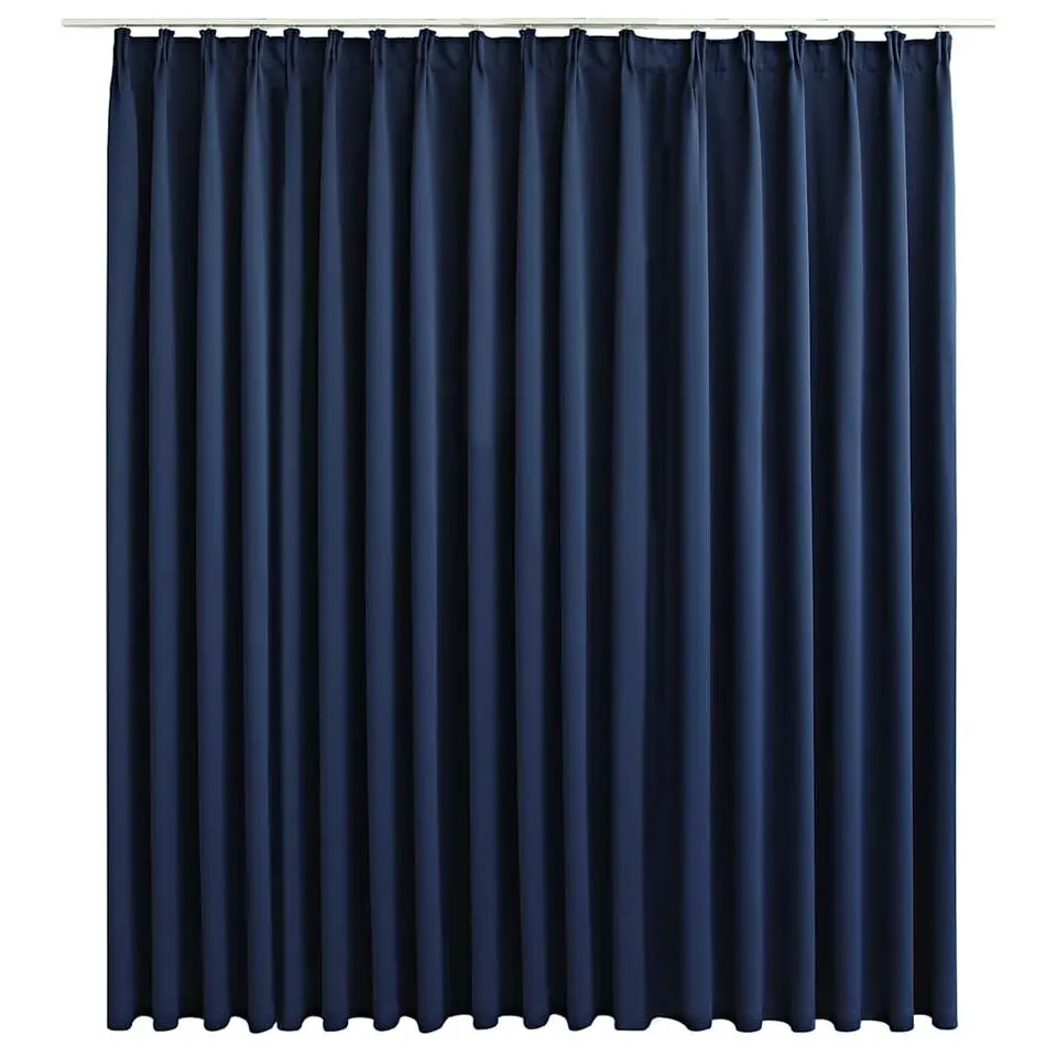 vidaXL - Gordijn - Blauw - Stof
