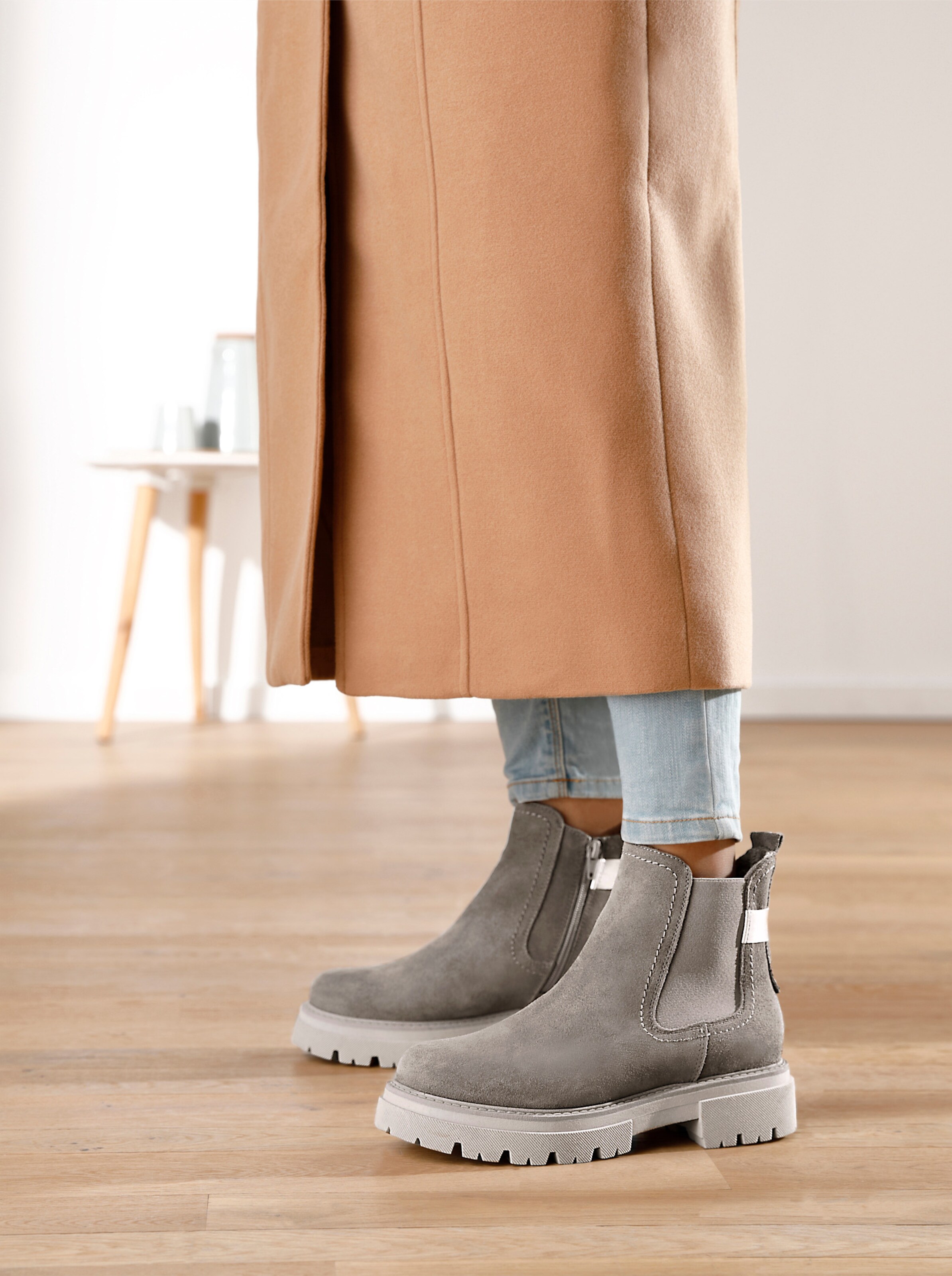 heine Stiefelette in grau