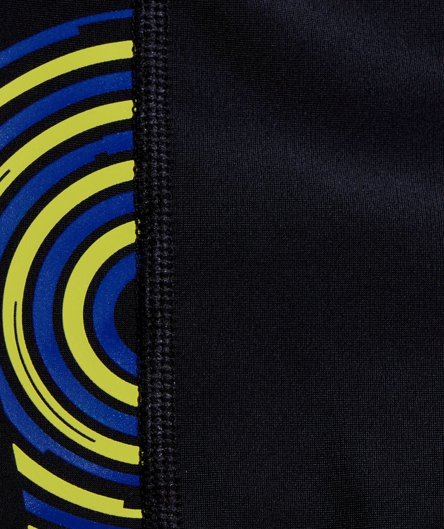 Speedo aquashorts til drenge - Plastisol Placement - Sort/blå/gul