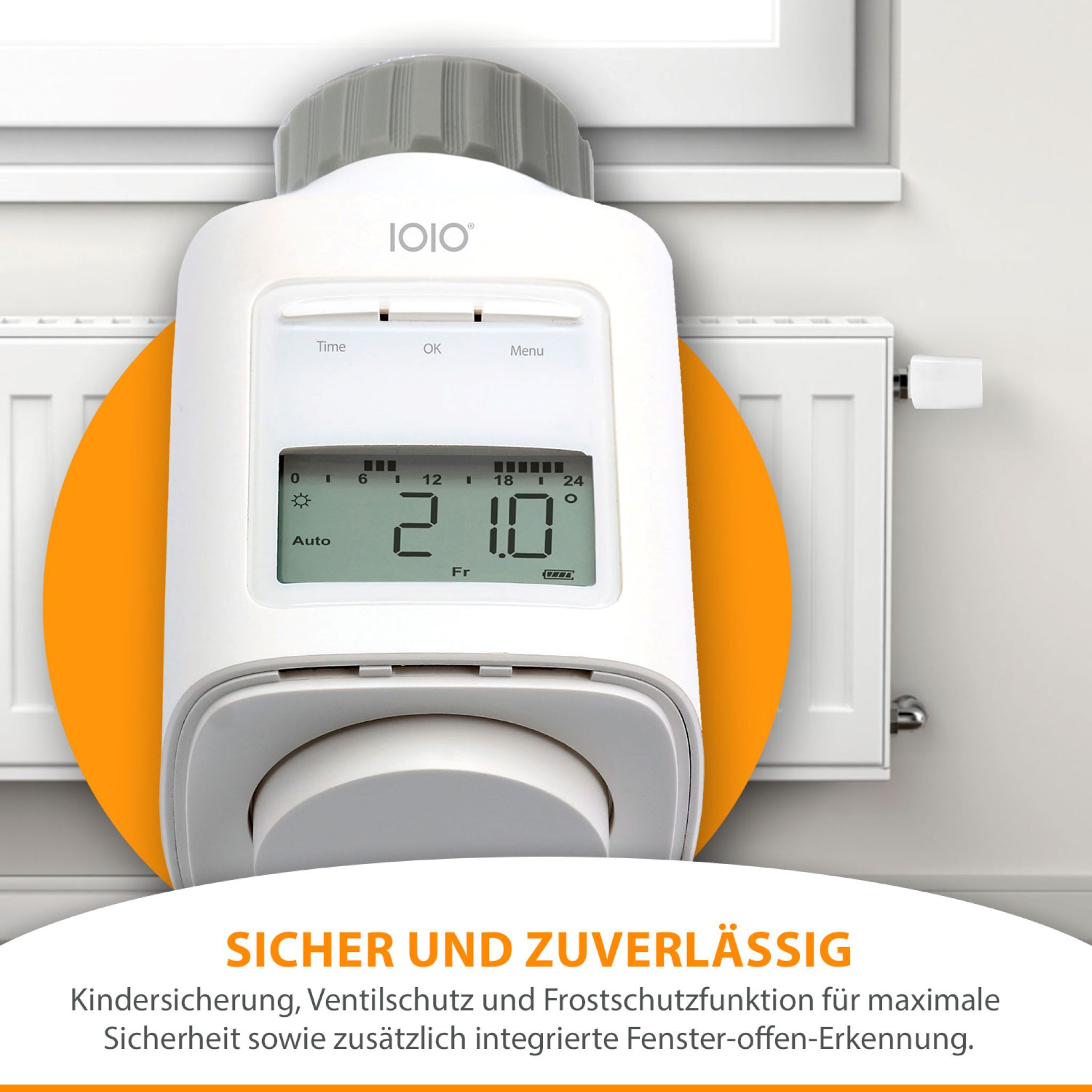 2 Stück IOIO HT 2000 Elektronischer Thermostat Heizkörperthermostat spart bis 30% Heizkosten