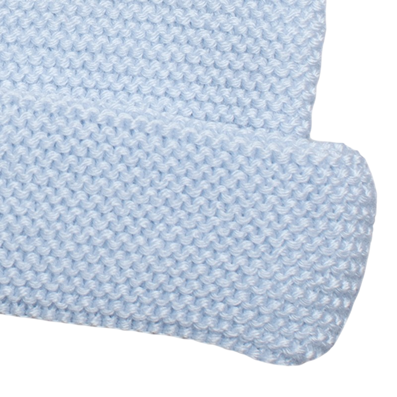 Mütze Merinowolle  hellblau