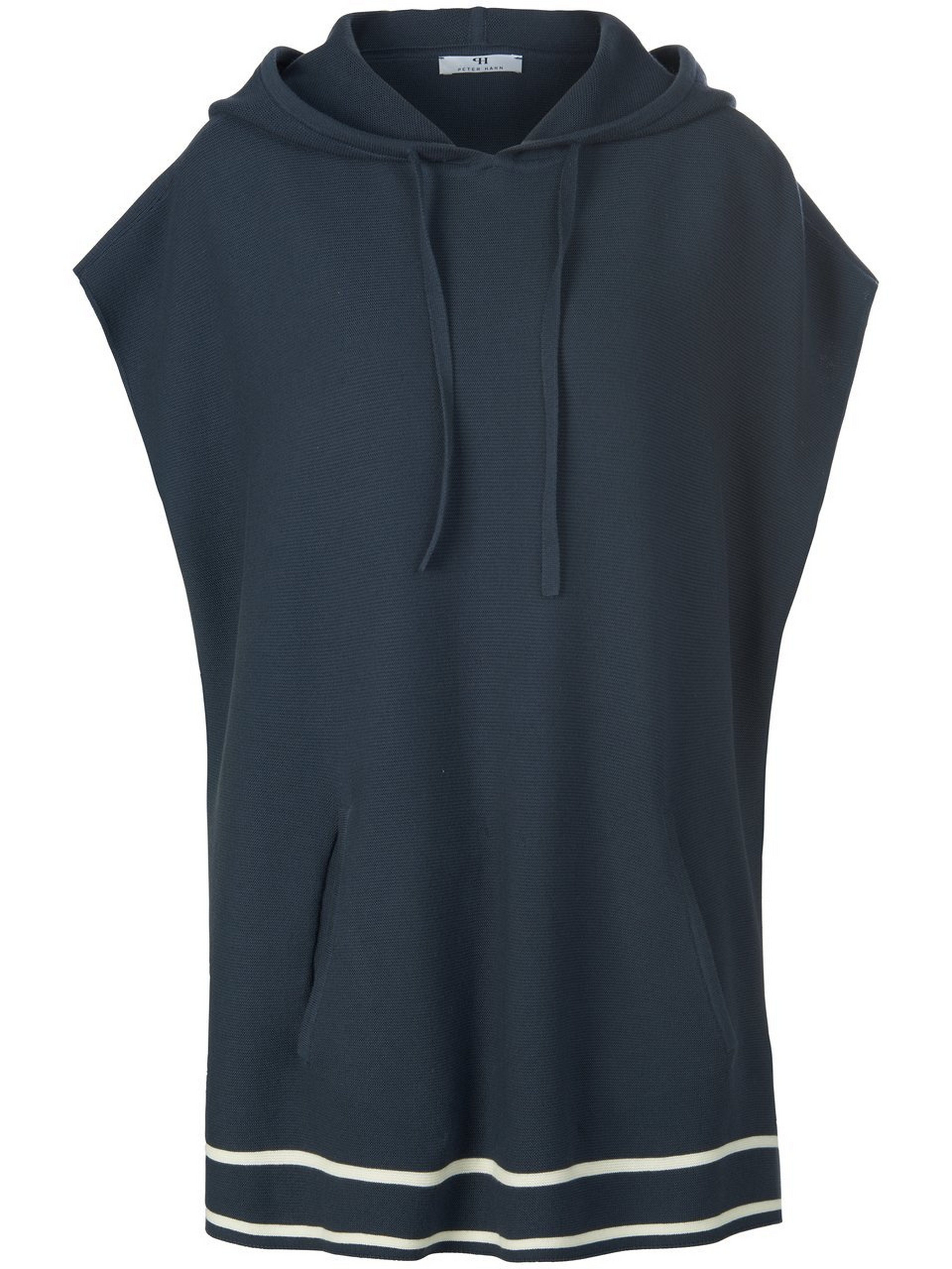 Poncho-Pullover mit Kapuze