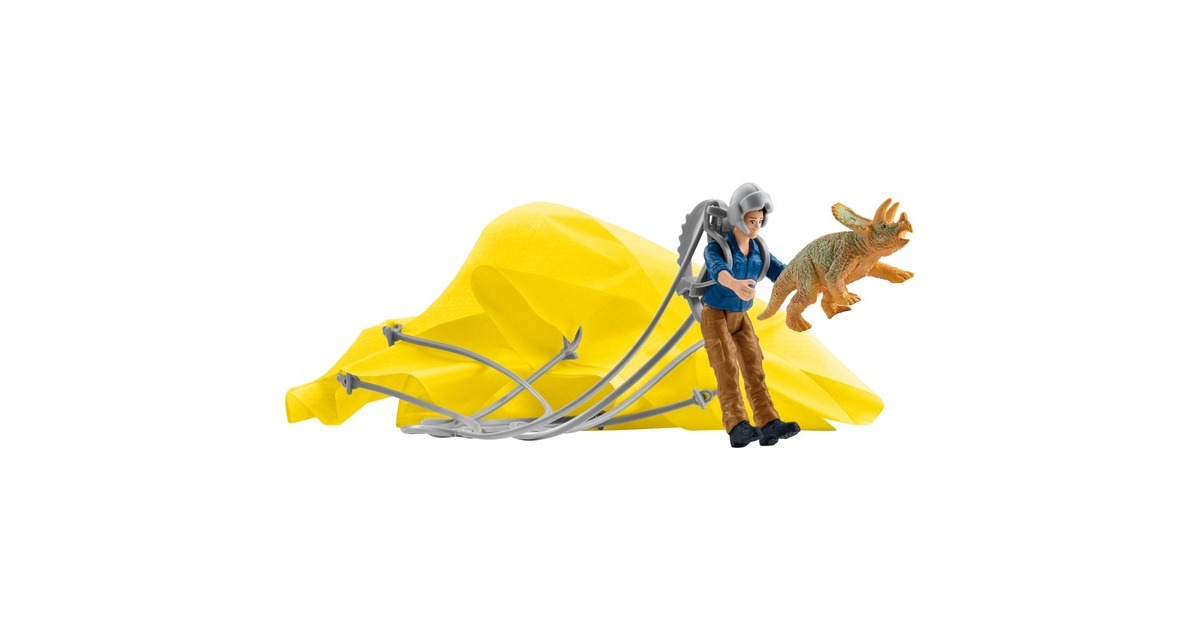 SchleichDinosaurs - Dino parachute-reddingsbrigade speelfiguur  (41471)