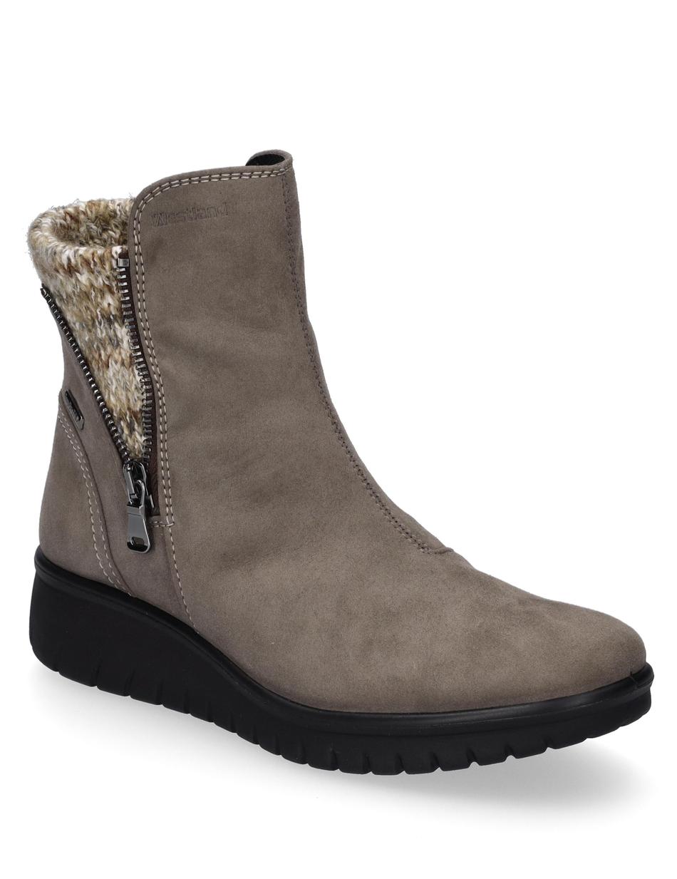 Stiefelette Calais 90, taupe-kombi