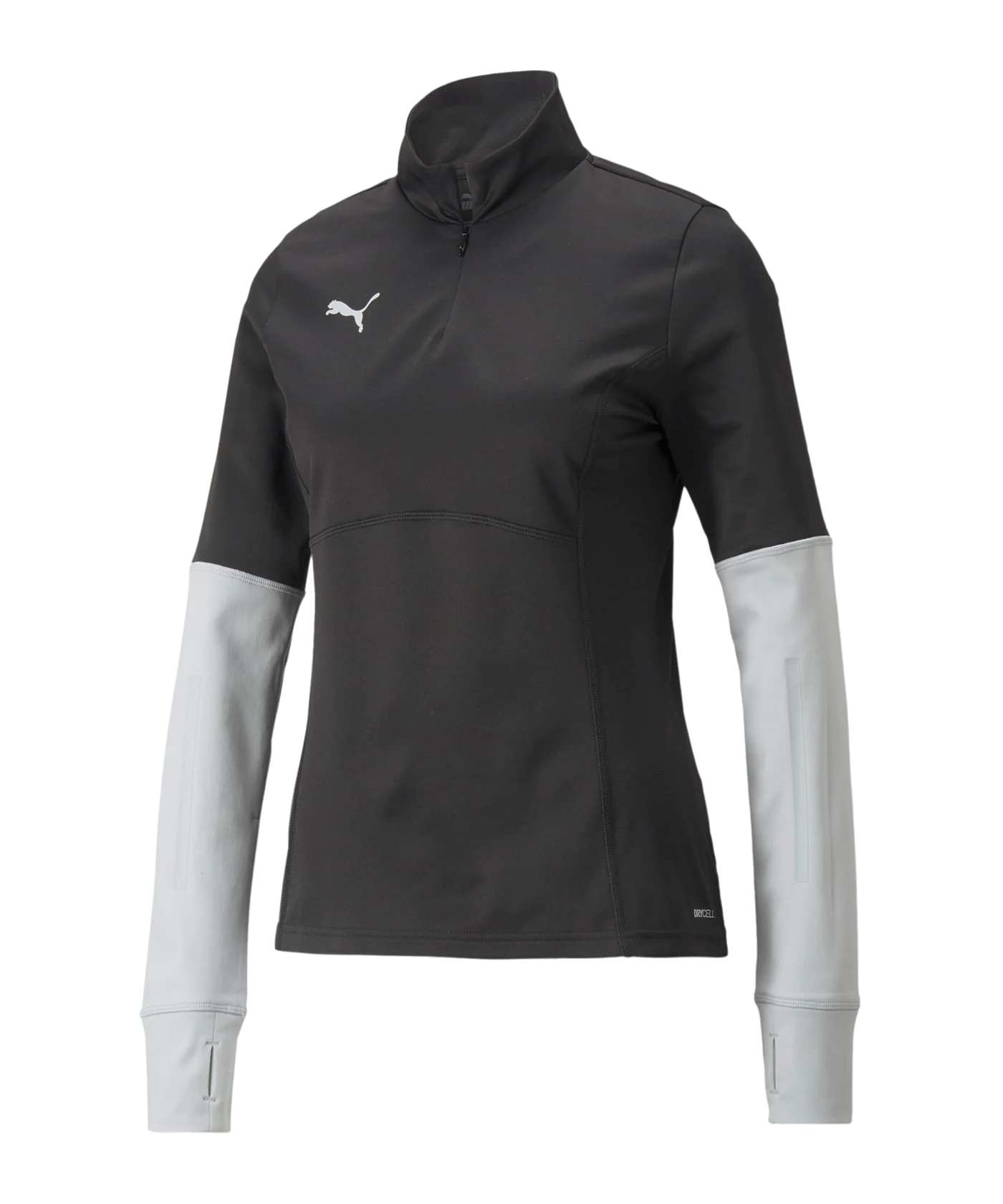 PUMA individualLIGA Instinct HalfZip Sweatshirt Damen Schwarz Grau F06