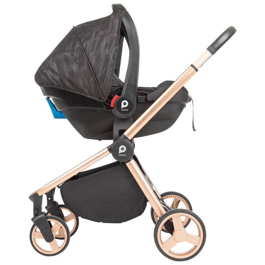 Poussette trio Tessa - Champagne - Ecru