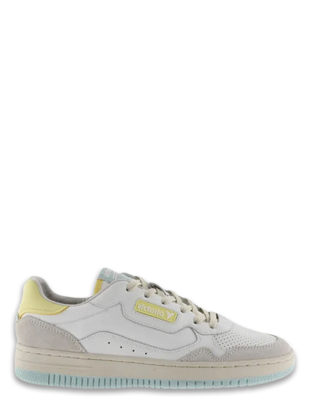 victoria Baskets de ville Femme Blanc/Jaune