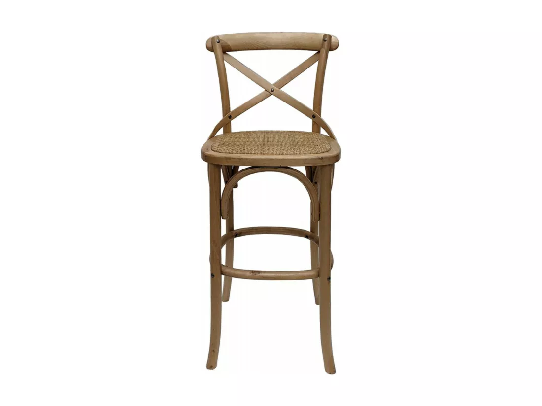 Chaise Haute Bistrot Bois Marron - Ressources Interior's
