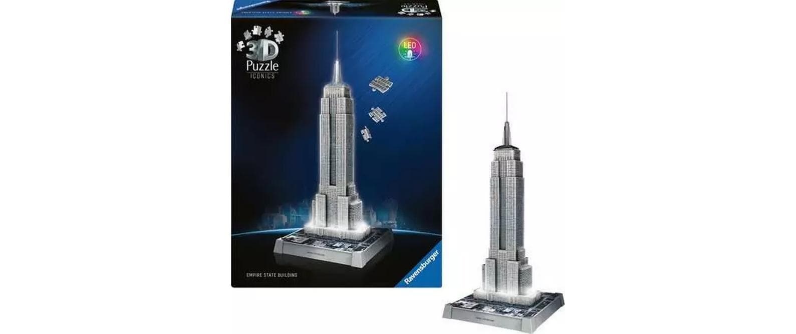 Ravensburger 3D-Puzzle »Iconics Empire State Building Light« 3D-Effekt