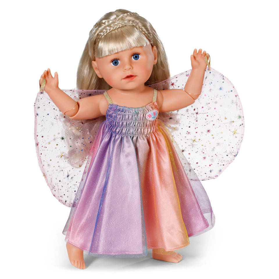 BABY born regenboogjurk - 43 cm