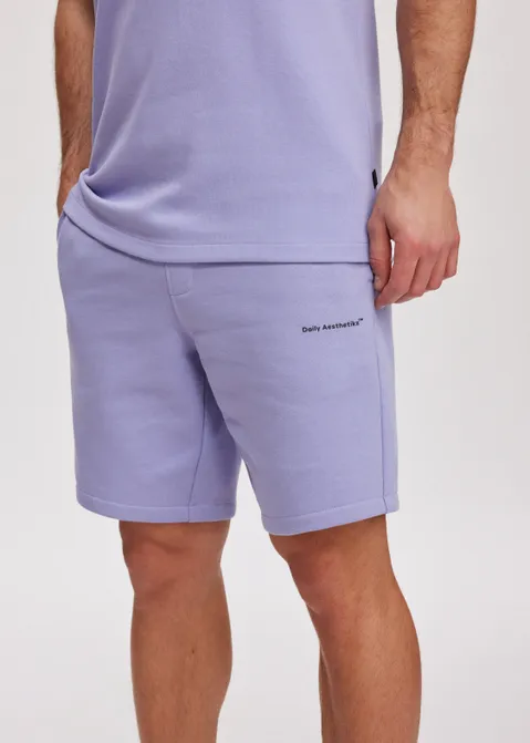 Korte broek met logo paars (LILA L)