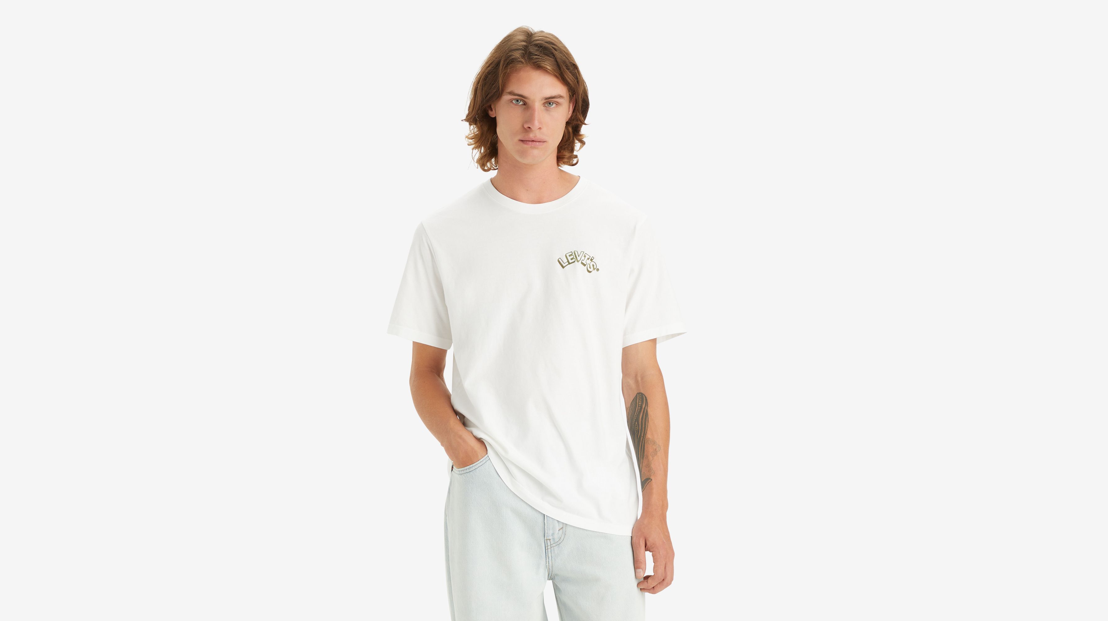 T-shirt graphique Relaxed - Arched Headline White+ - Blanc