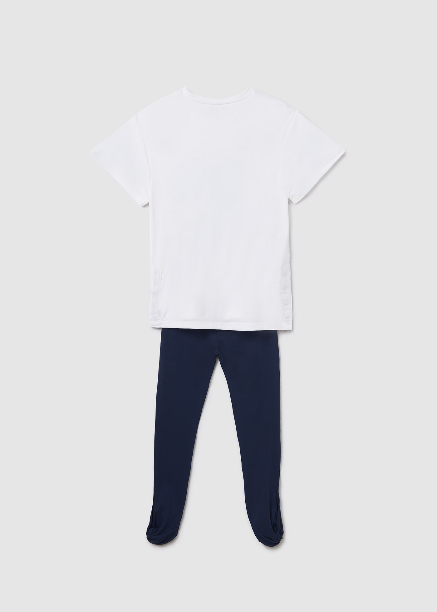 Conjunto de duas peças com camiseta e leggings para meninas
