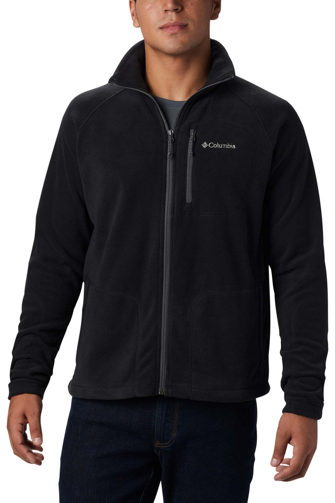 Casaco de lã polar Columbia Fast Trek™ com zíper - Preto