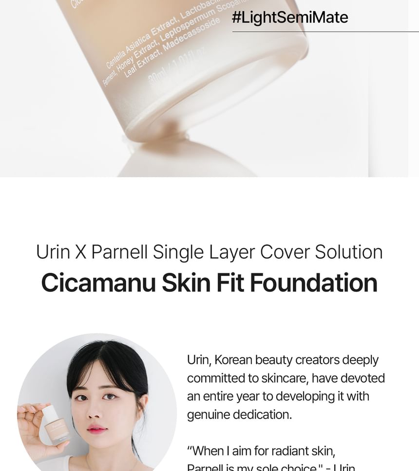 Parnell - Cicamanu Skin Fit Foundation - 3 kleuren