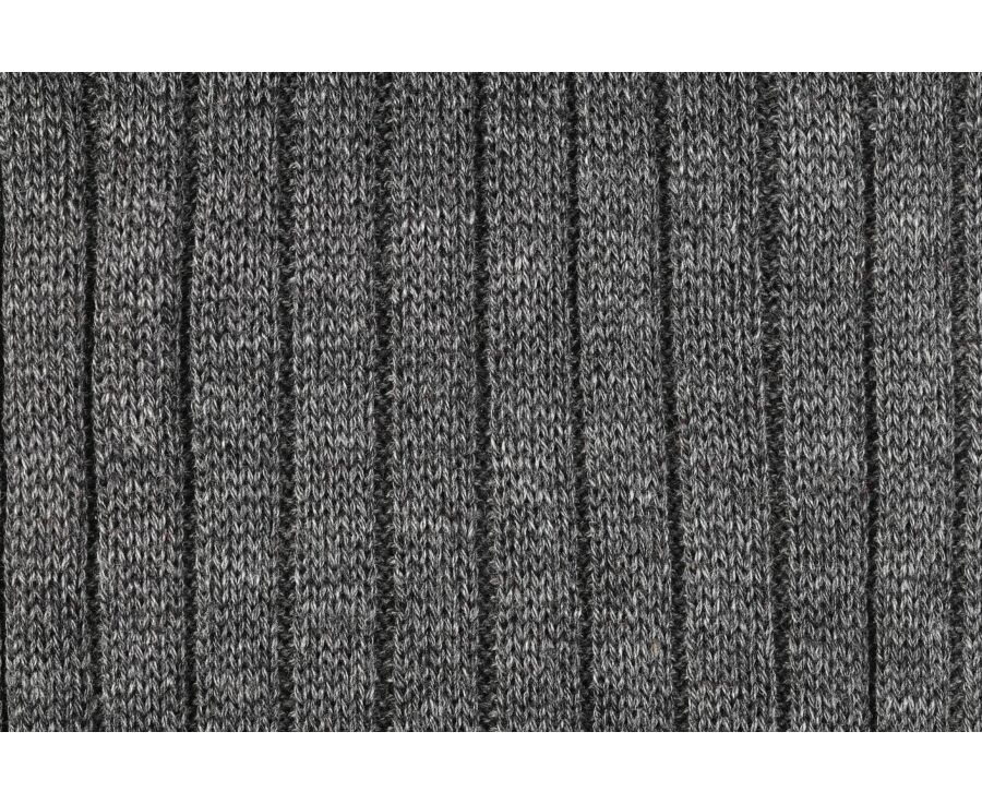 Chaussettes ville homme fil d’Écosse Gris Moyen Chiné