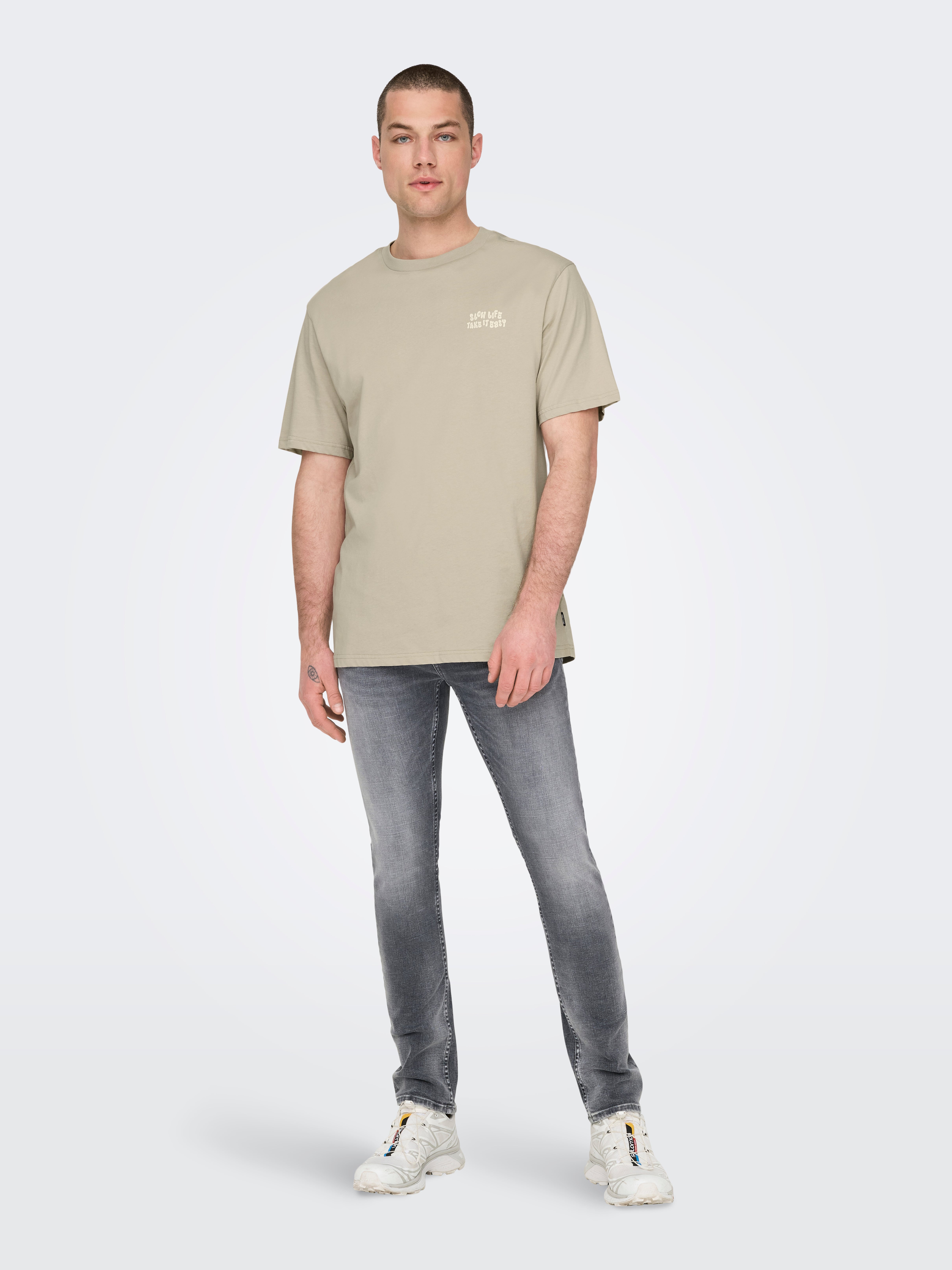ONSMACE T-shirt Silver Lining