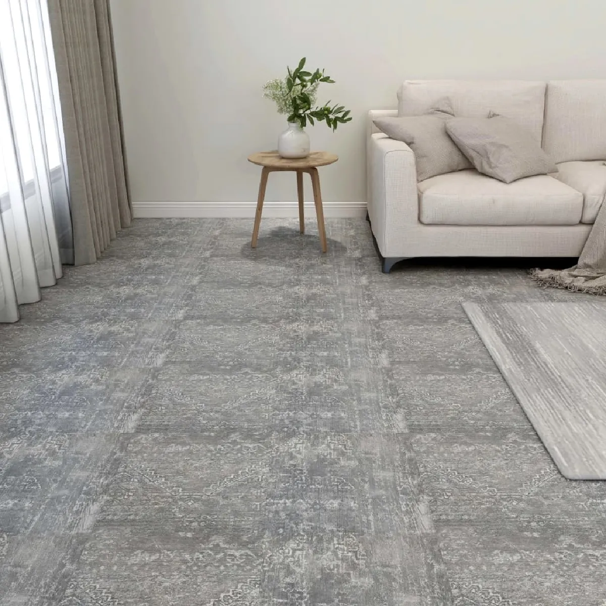 vidaXL Dalles de plancher autoadhésives 20 pcs Gris béton