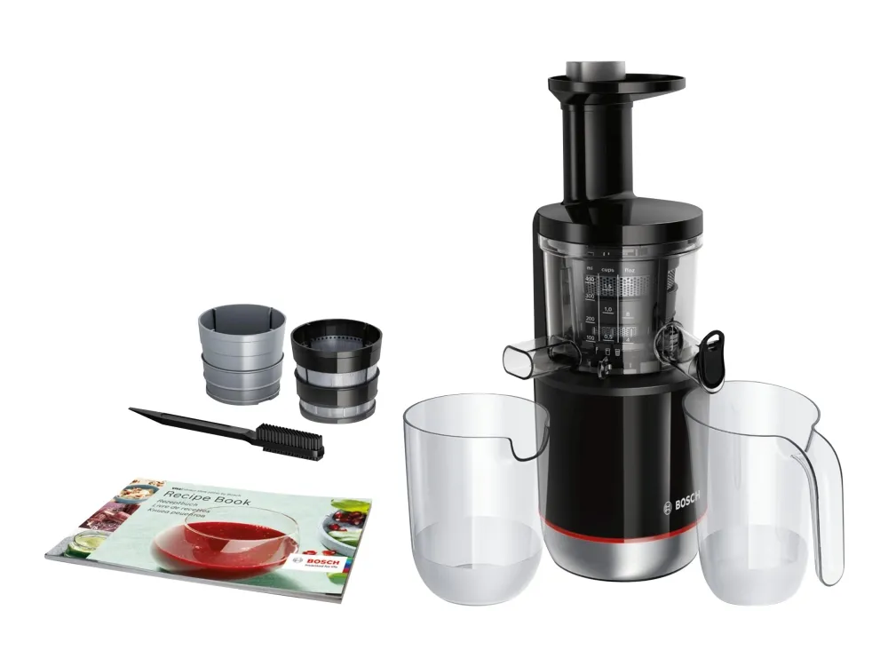 Bosch VitaExtract MESM731M - Saftpresser - 150 W - sort/ sølv