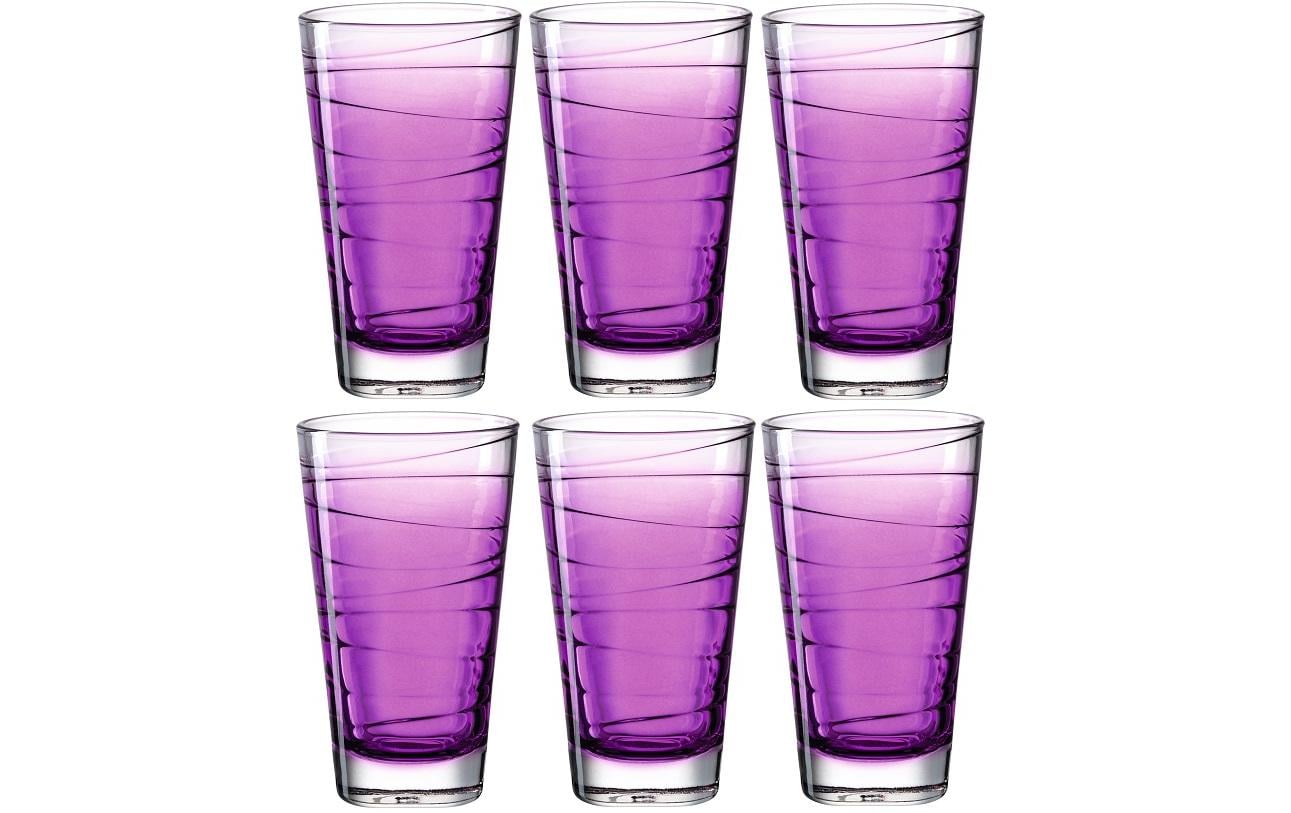 Trinkglas Vario Struttura 280 ml, 6 Stück, ViolettGläser-Set