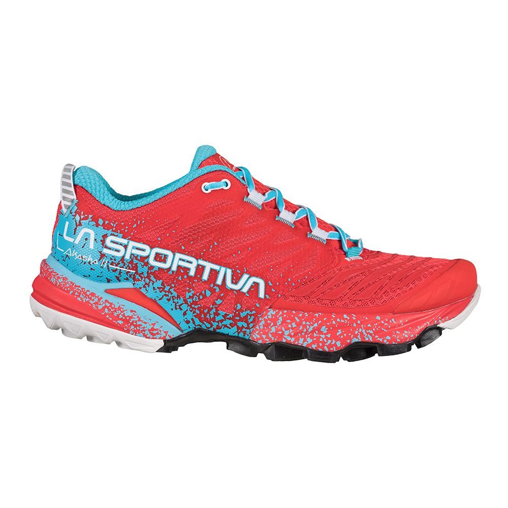 La Sportiva AKASHA II - Chaussures de trail Femme hibiscus/malibu blue