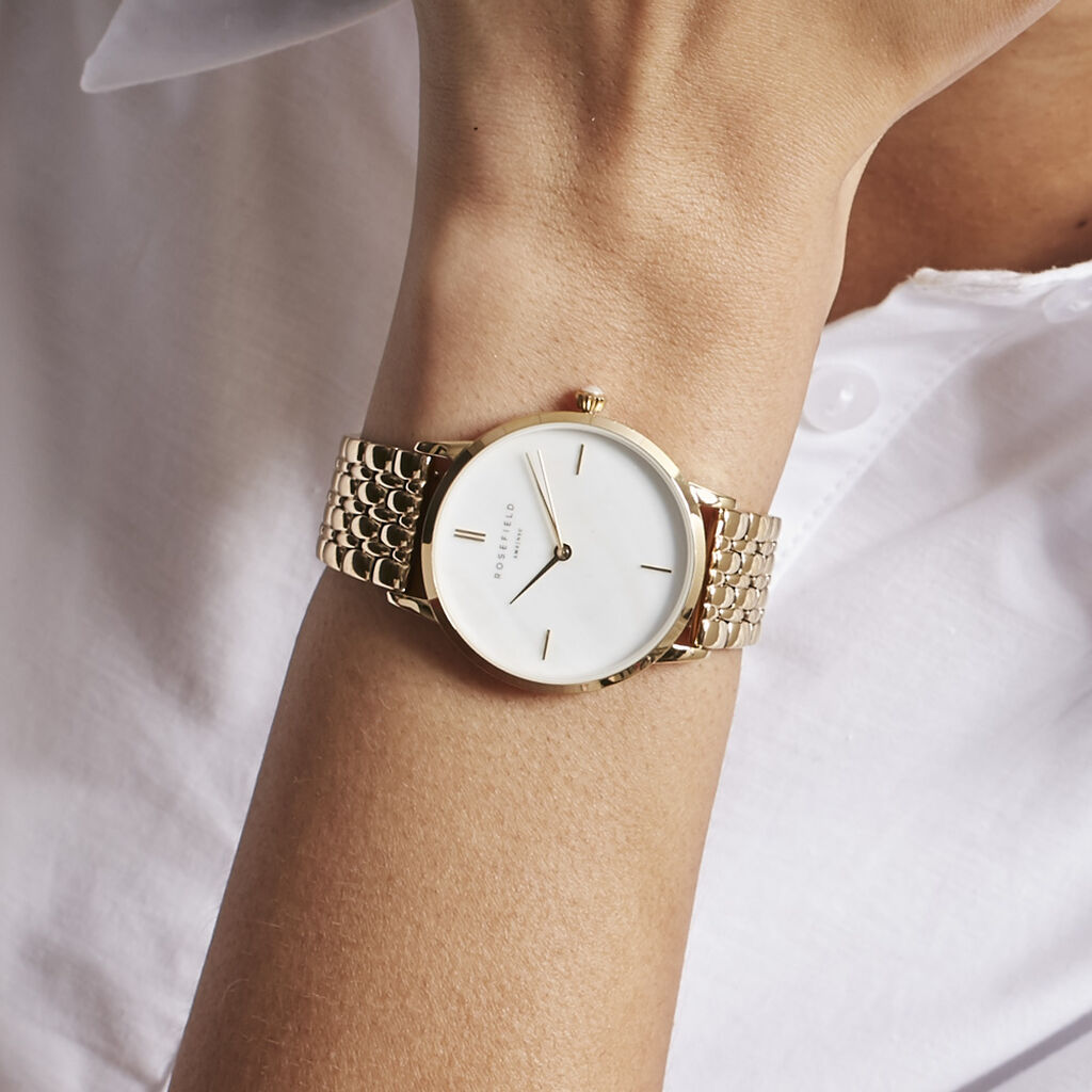 Montre Rosefield Pearl Edit Blanc