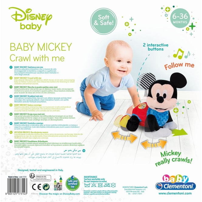 Baby Mickey - Krabbel mit mir - baby Clementoni