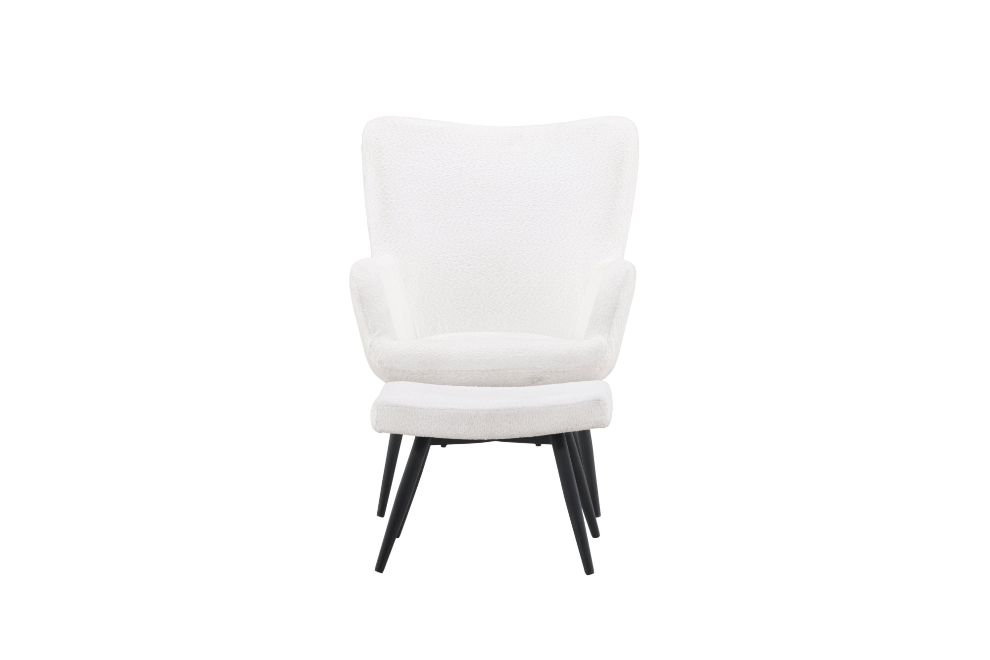 Malo Fauteuil - Wit bouclé