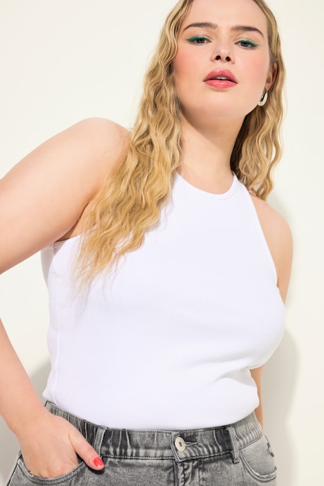 Tanktop, Slim Shape, Rippjersey