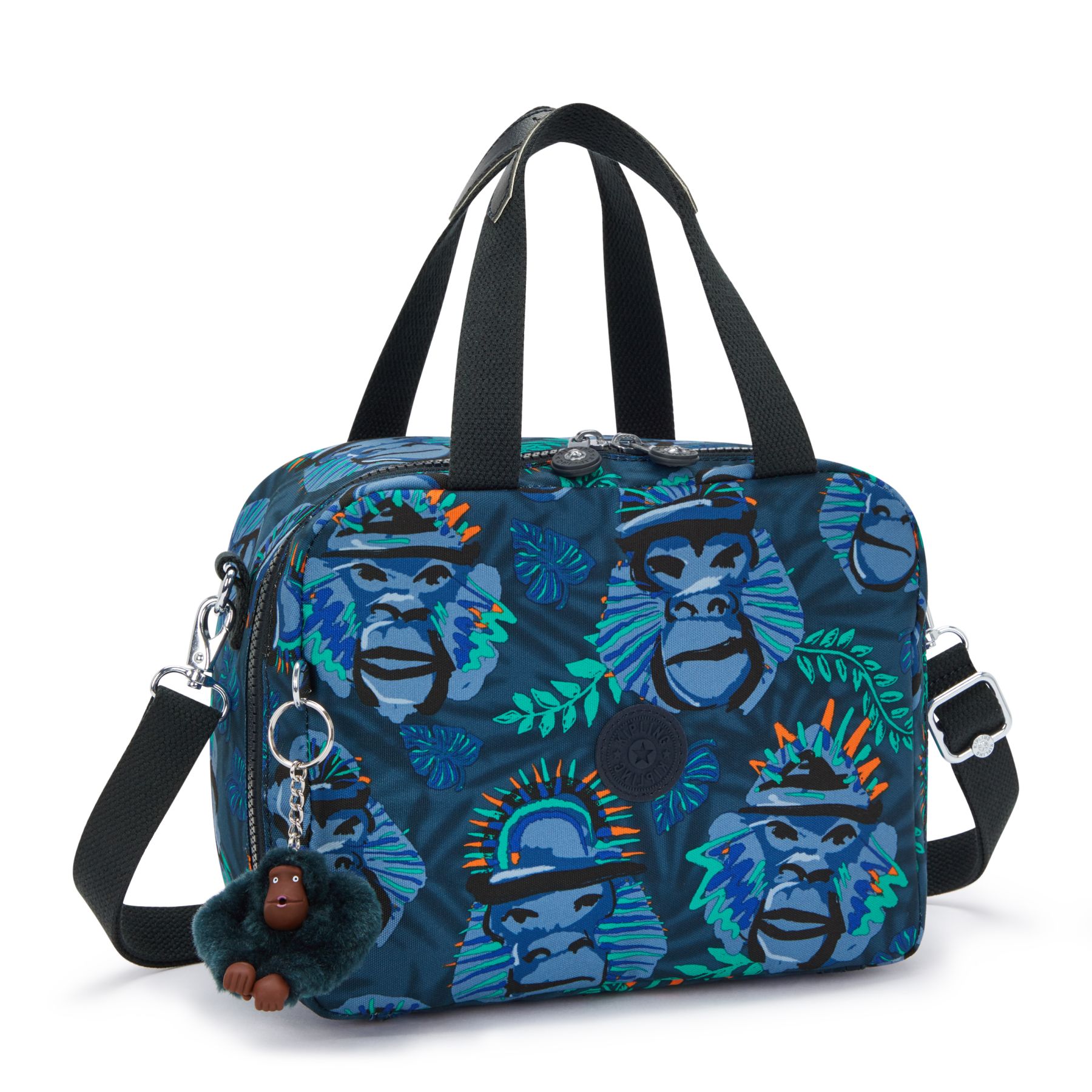 MIYO Sac repas moyen avec pochette de maintien pour trolley - Blue Monkey Fun
