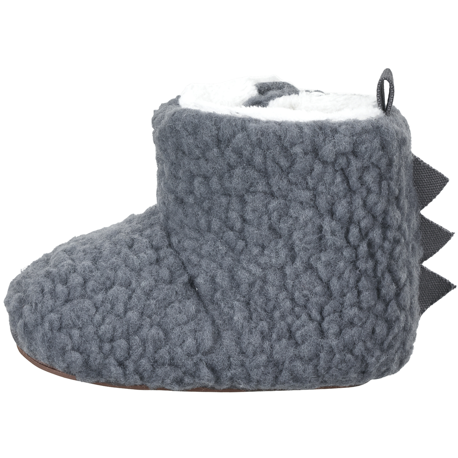 Sterntaler Babyschuh Dino eisengrau