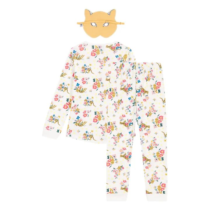 Petit Bateau Ensemble Pyjama Phosphorescent et Masque Mibale | Blanc