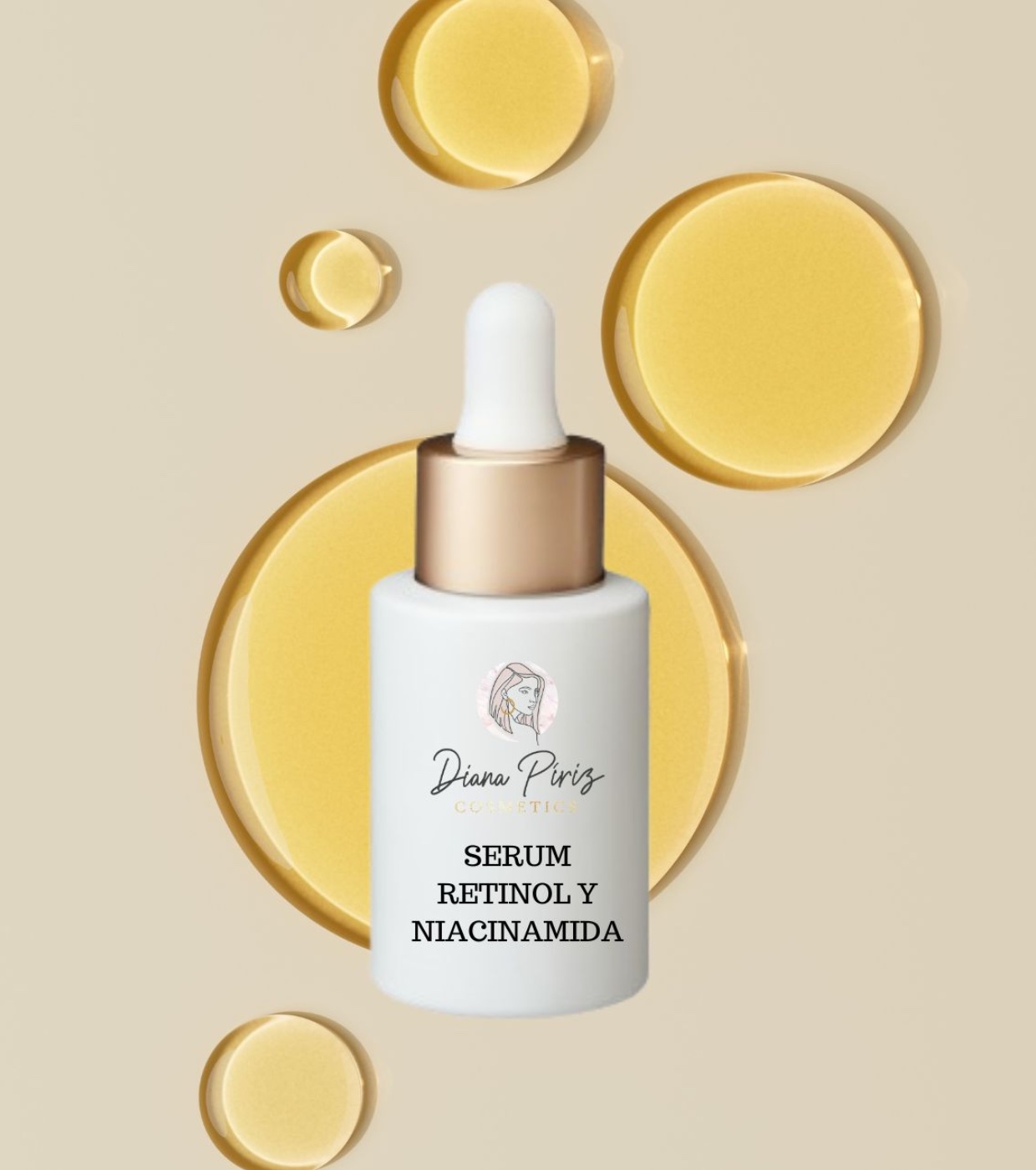 Diana Piriz Cosmetics - Sérum facial de retinol e niacinamida