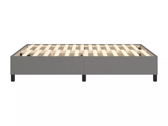 Sommier à lattes de lit Gris foncé 140x200 cm Tissu
