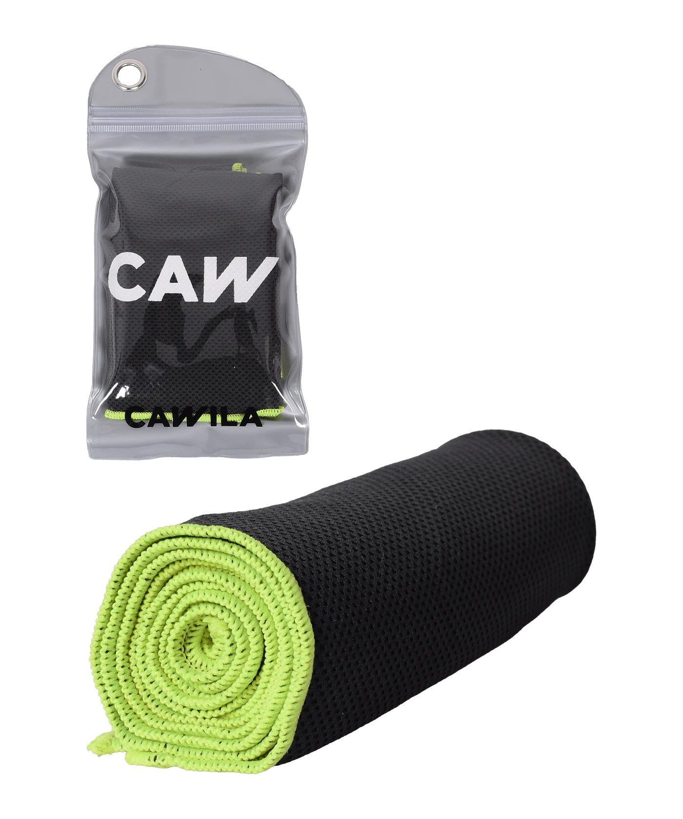 Cawila Academy Ice kühlendes Handtuch Schwarz Gelb
