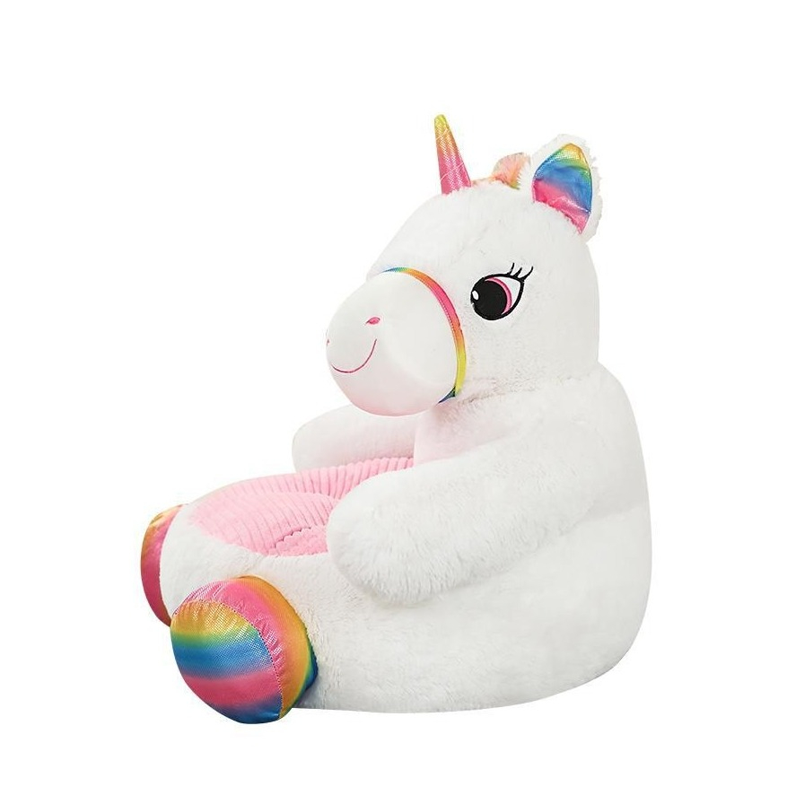 Kinder Plüsch Sessel Kuschel Sitz zum Spielen / Lesen / Entspannen - Einhorn