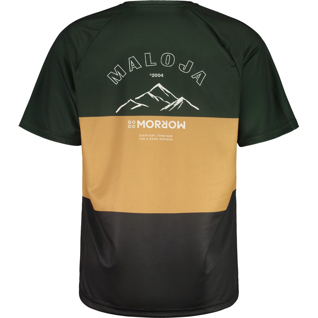 Maloja BarettiM. Multi MTB-Shirt Herren deep forest multi