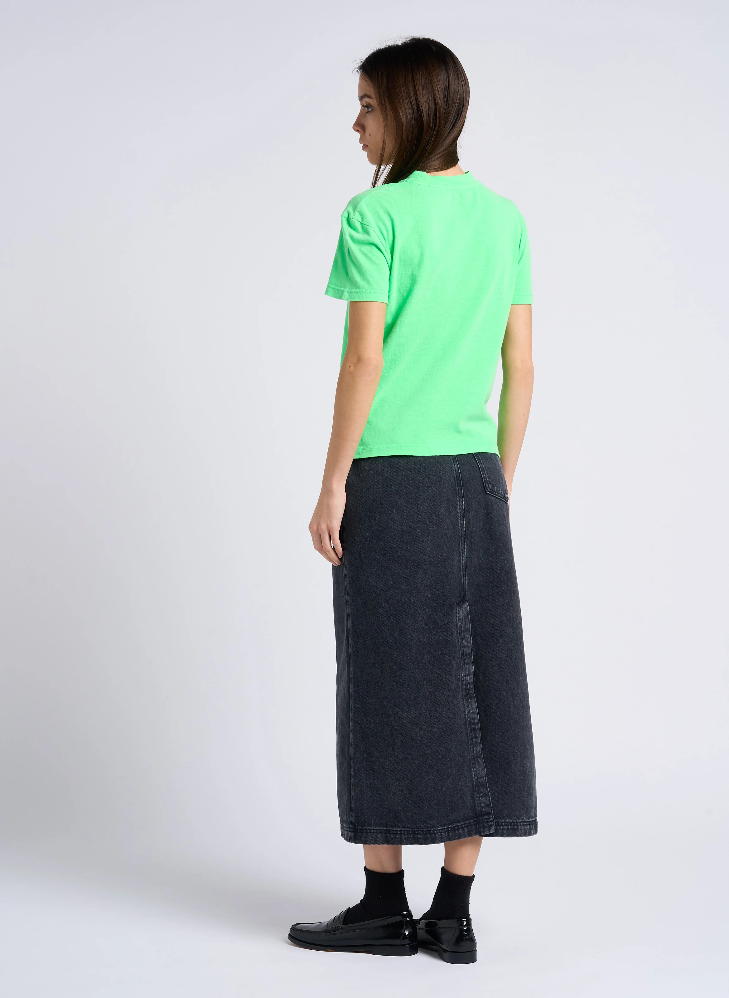 YOPDAY - Jupe en jean taille haute | Noir