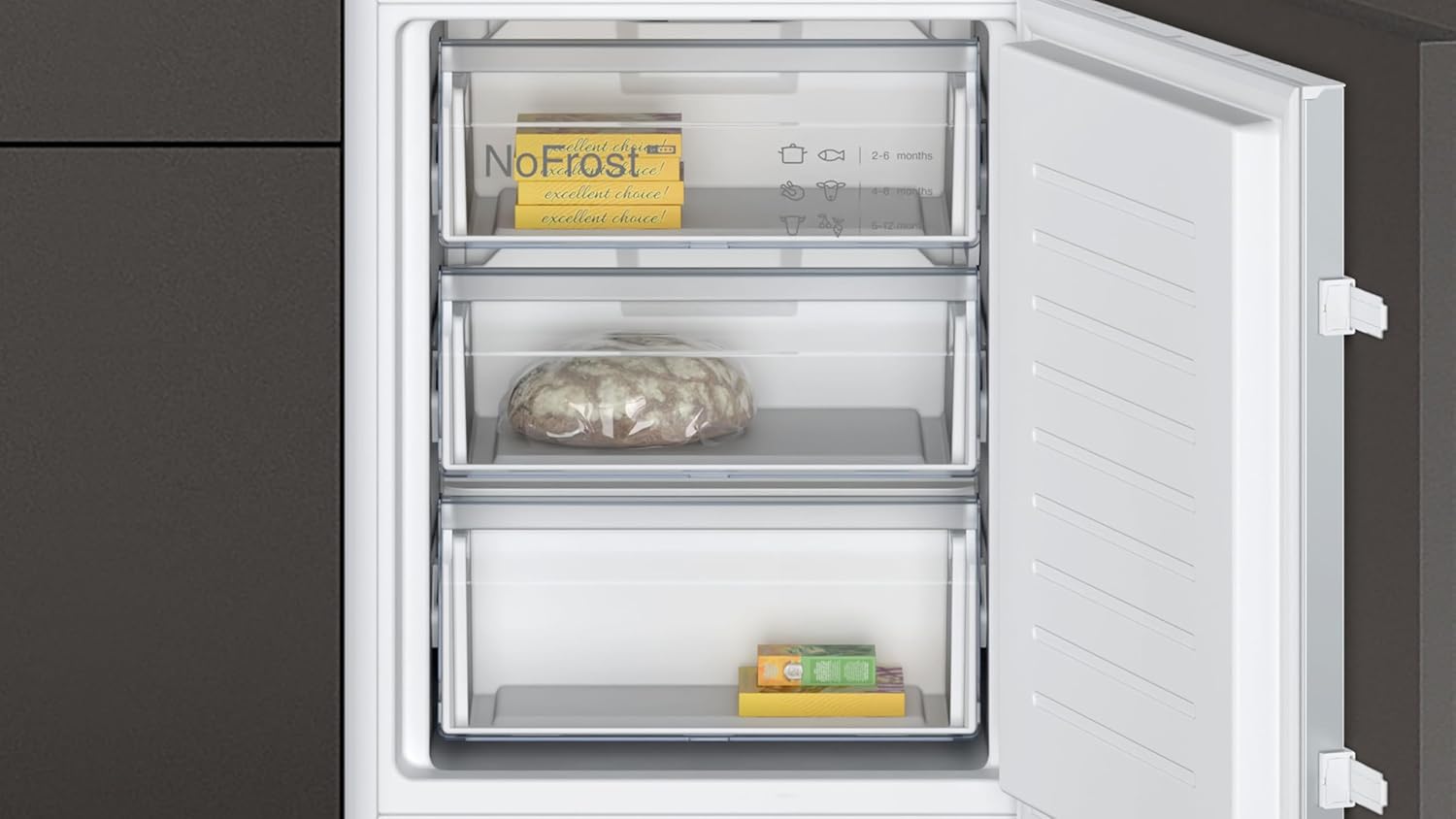 NEFF KI7862FE0, N 50, Kühl-Gefrierkombination, 177.2 x 54.1 cm, Gesamt: 260 L, Kühlen 184 L, Gefrieren 76 L, 35 dB, FreshSafe, No Frost, Made in Germany