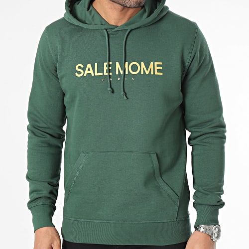 Sweat Capuche Renne Vert Doré