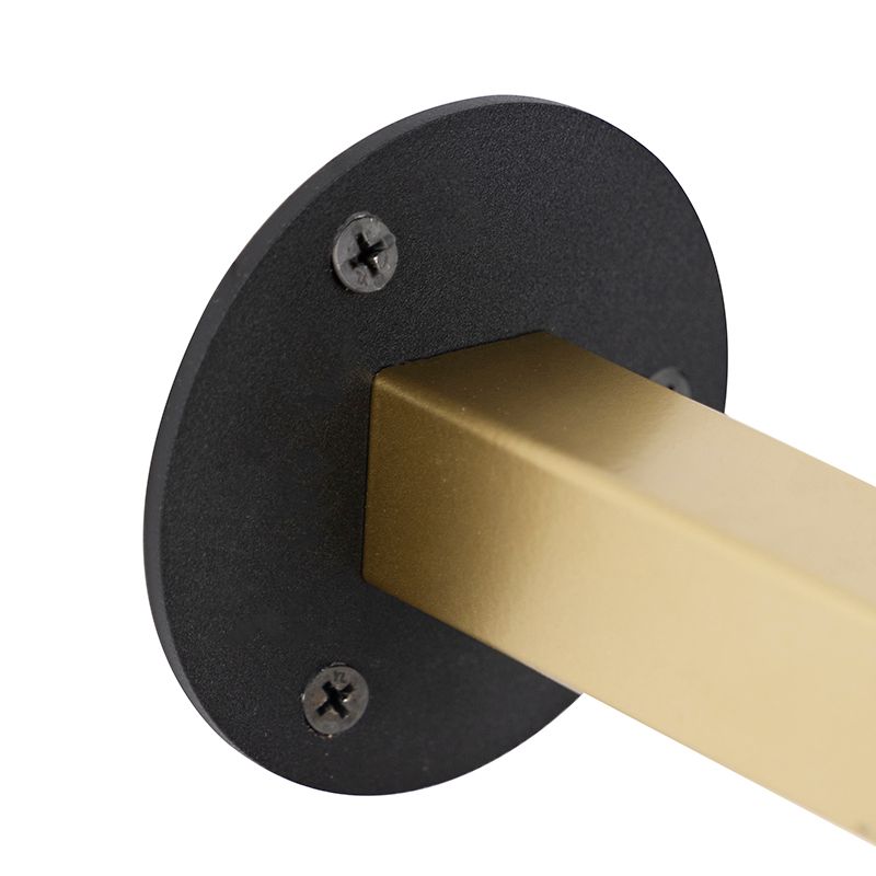 Retro wandlamp goud/messing met kap - Demi