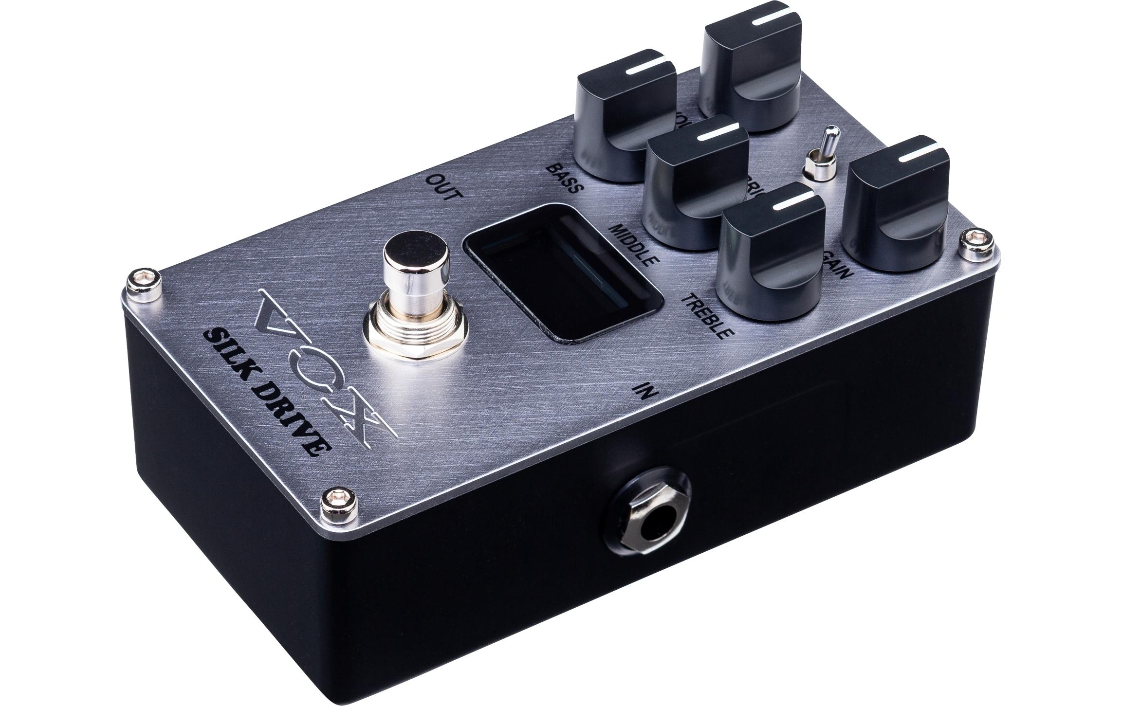 Pedal Silk Drive<br>Nachahmung von Klangeigenschaften eines legendären Boutique-Verstärkers