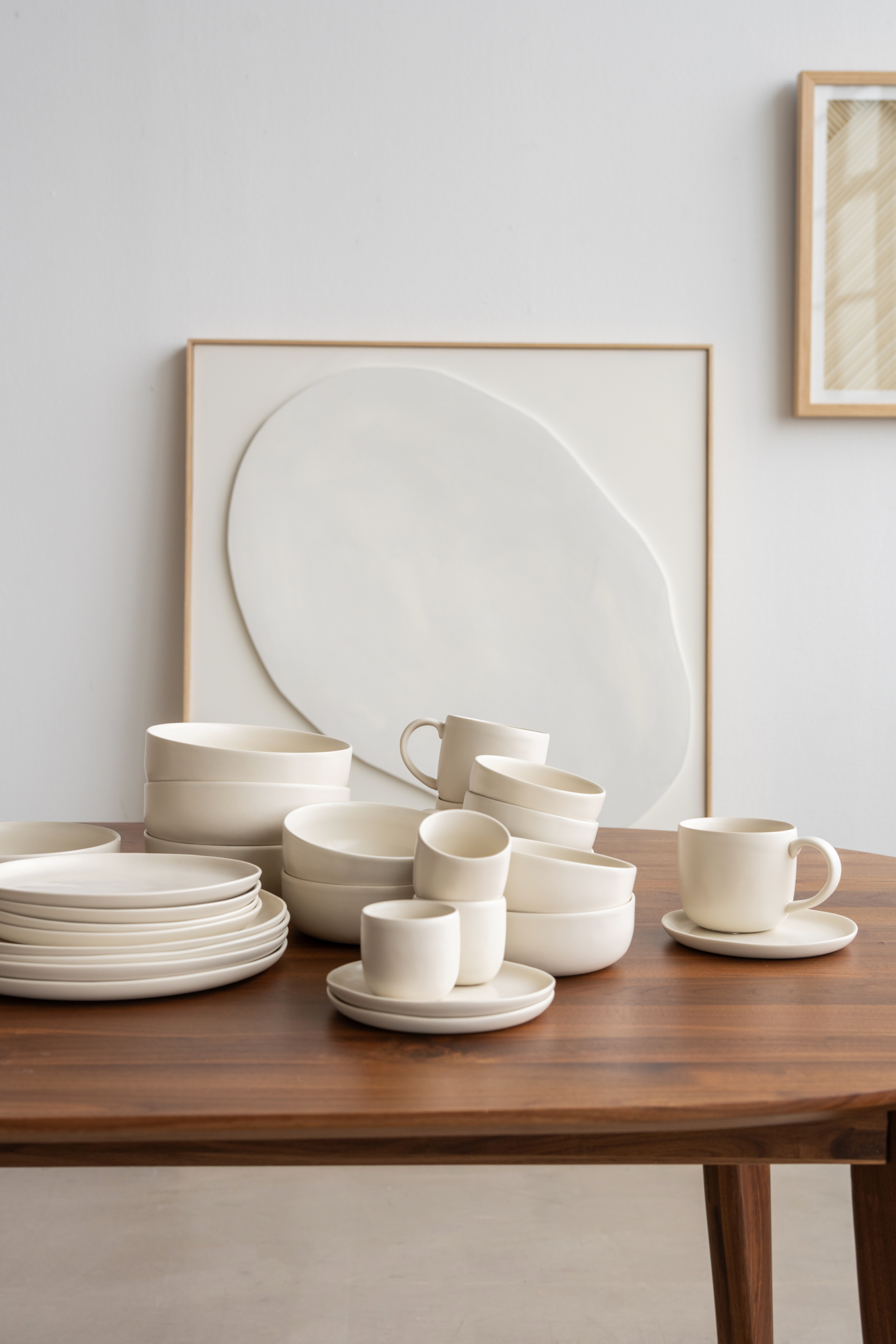 Schaal Alva naturel Ø19 cm - set van 4