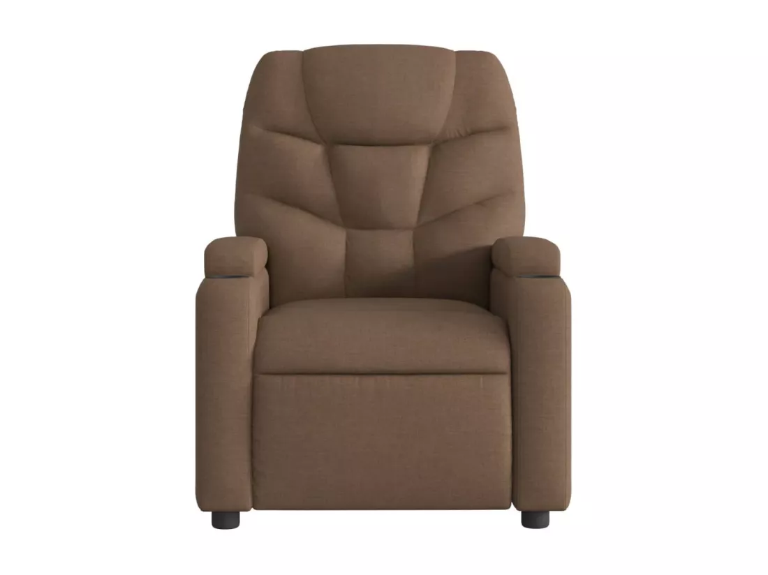 Fauteuil massant inclinable Marron Tissu