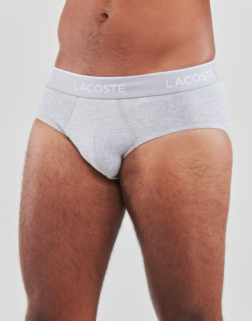 Lacoste - SLIPS LACOSTE PACK X3 - Gris / Blanc / Noir